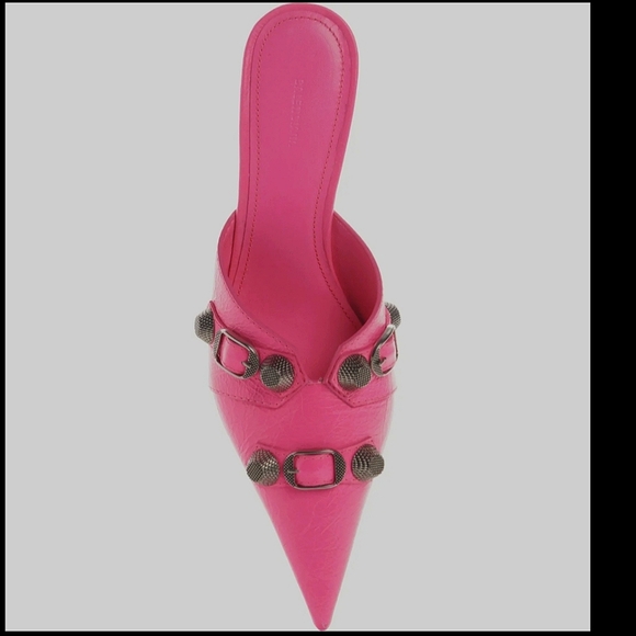 Cagole Pointed Toe Mule Pink - Picture 3 of 17